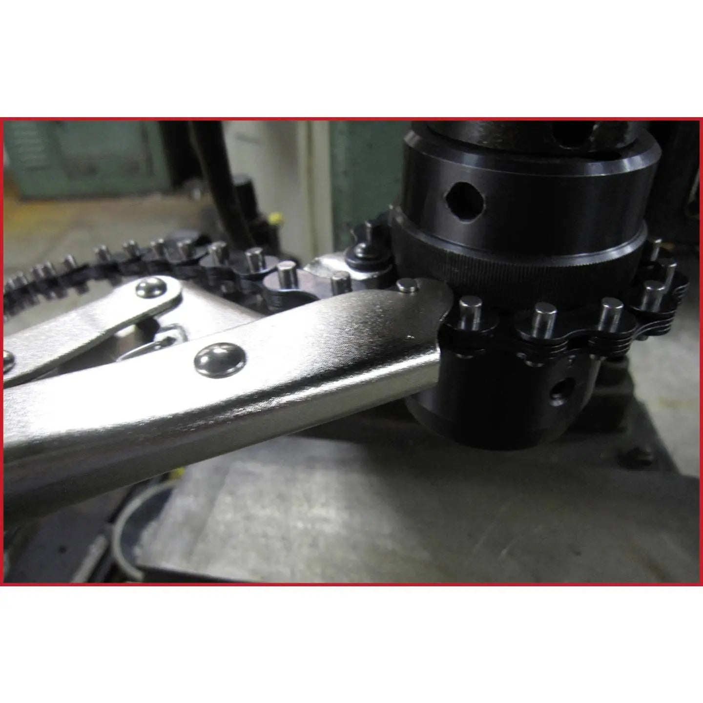 B-Ware Ks Tools Gripzange Kettenzange Greifer 220mm Feststeller Lösehebel Einstellrad - 4042146419755