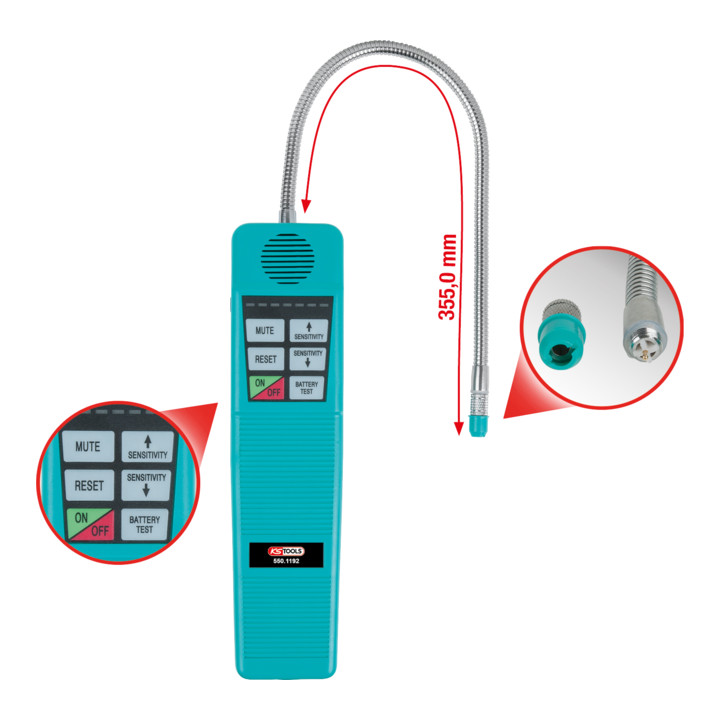 Ks Tools Klimaanlagen Lecksuchgerät Detektor Kältemittel Edelstahl Sensor  B-Ware - 4042146604748