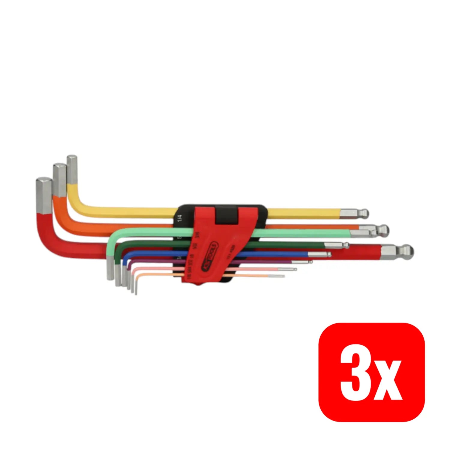 B-Ware Ks Tools Kugelkopf Innensechskant Winkelschlüssel Satz Extra Lang 9 Tlg 3 Stück - 4042146792216