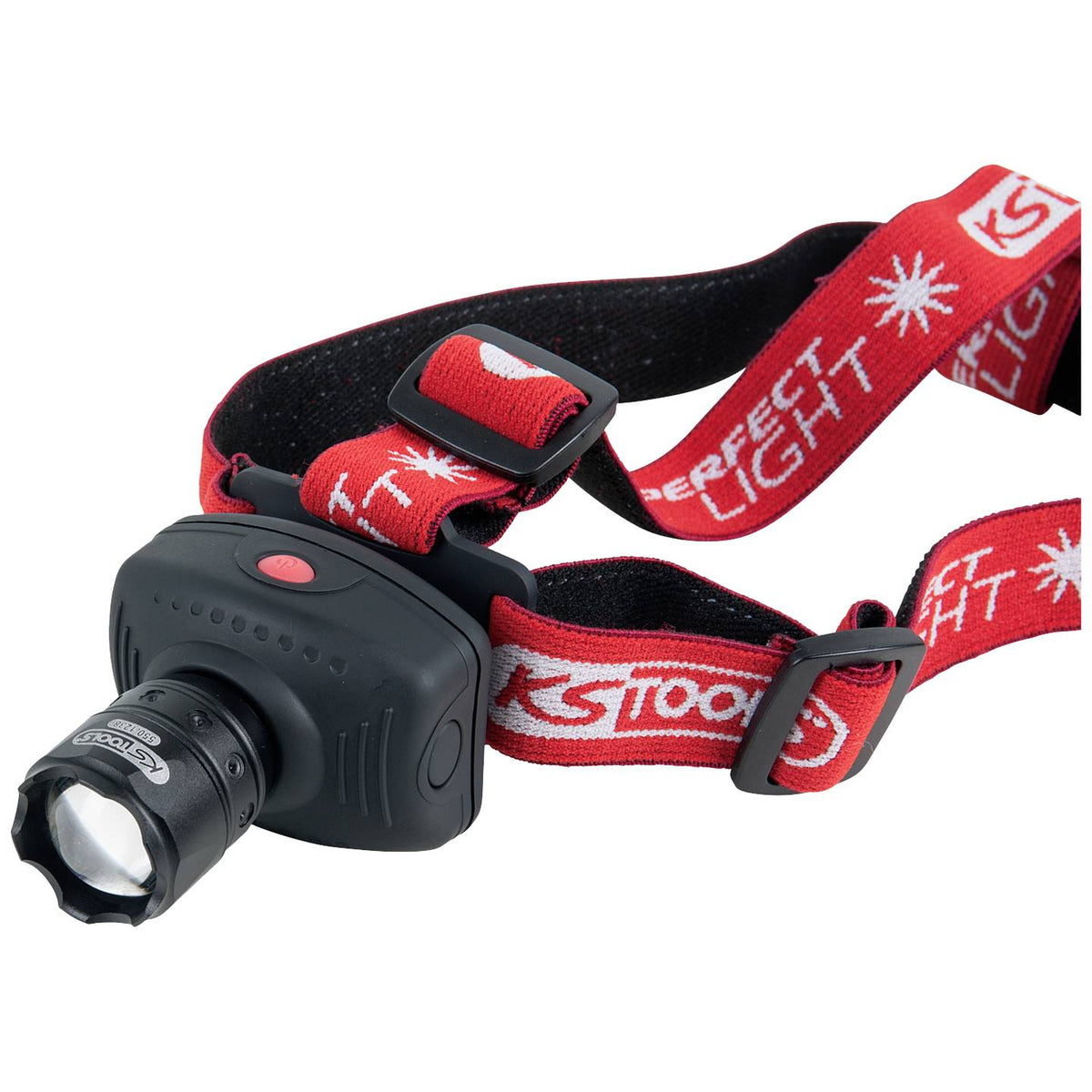 KS Tools Stirnlampe Kopflampe LED perfectLight Fokus rot Batterie 140 lm - 4042146384404