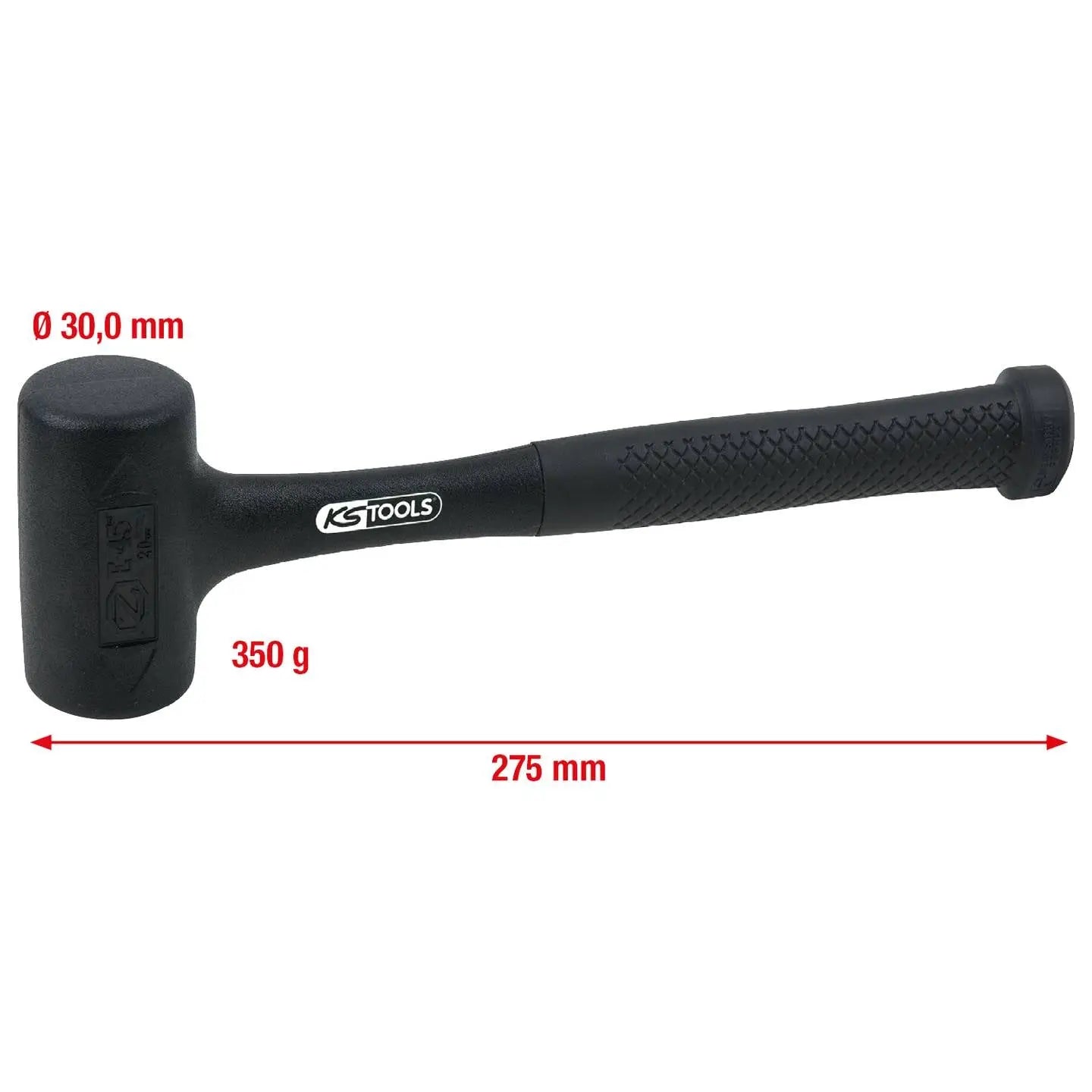 B-Ware Ks Tools Schonhammer Hammer Fiberglas Polyurethan 500g Werkzeug - 4042146162200