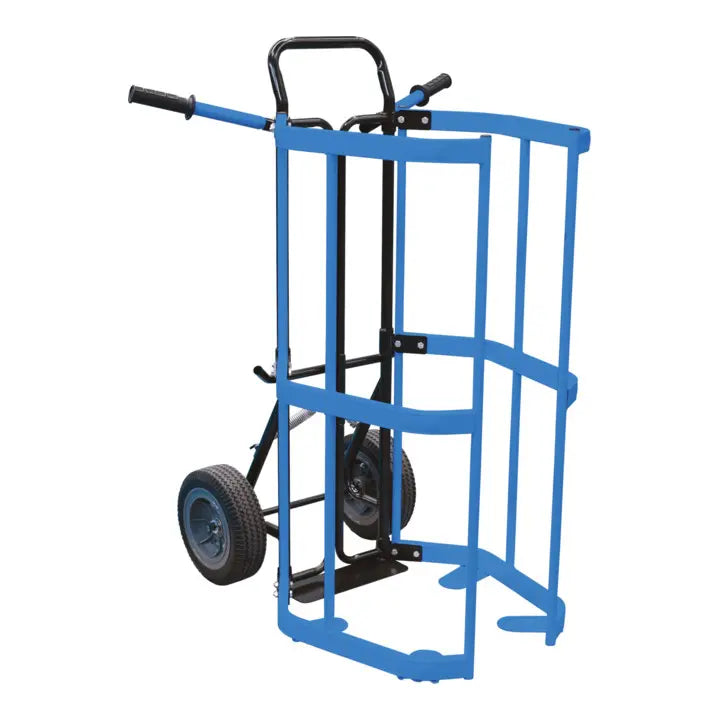 B-Ware Ks Tools Räderwagen Fasswagen Transportkarre Luftbereifung Bockrollen 280kg - 4042146825525