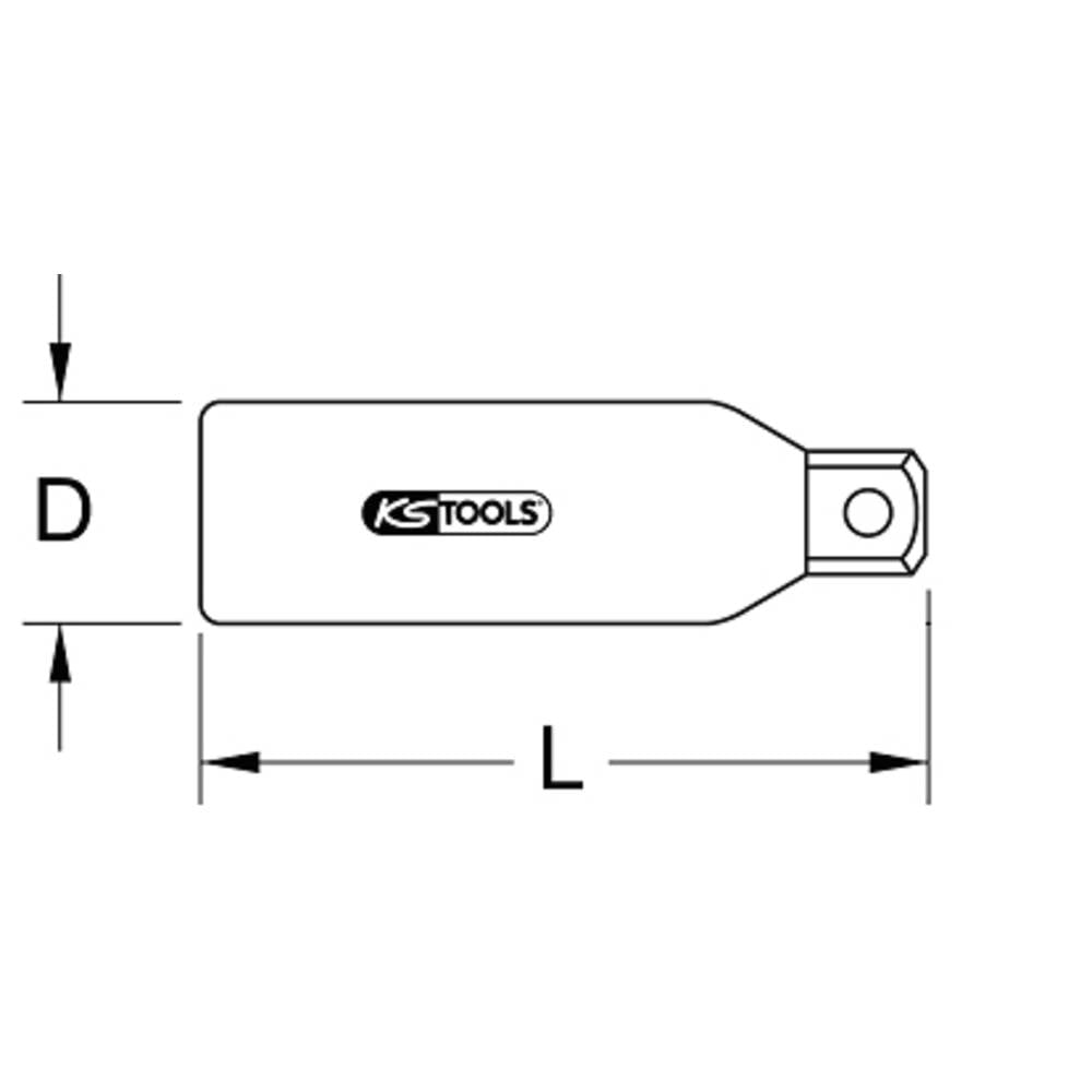 Ks Tools Reduzieradapter Schutzisolierung 1/2"F X 3/8"M Kfz Werkzeug Werkzeug B-Ware - 4042146326596