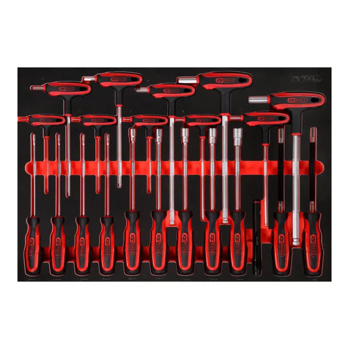B-Ware Ks Tools Schraubendreher Set Werkzeug T Griff Satz Schaumstoffeinlage 22 Teilig - 4042146851456