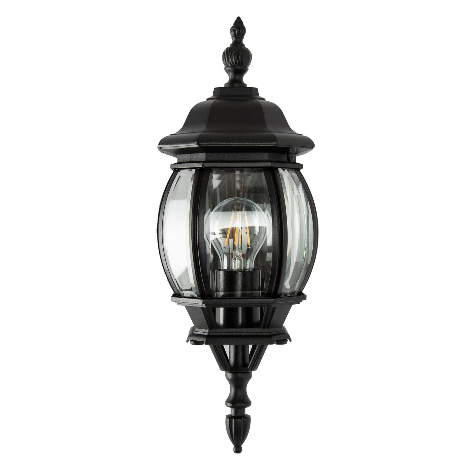 Ks Verlichting Außenwandlampe Außenleuchte Andrew Kristallglas Schwarz Stehend B-Ware - 8714732512046