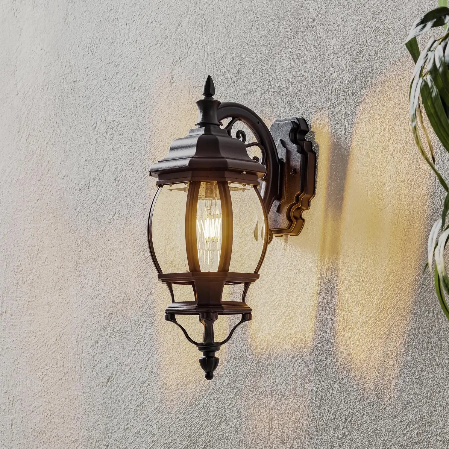 B-Ware Ks Verlichting Außenwandleuchte Andrew Gartenleuchte Laterne Hängend Schwarz Led