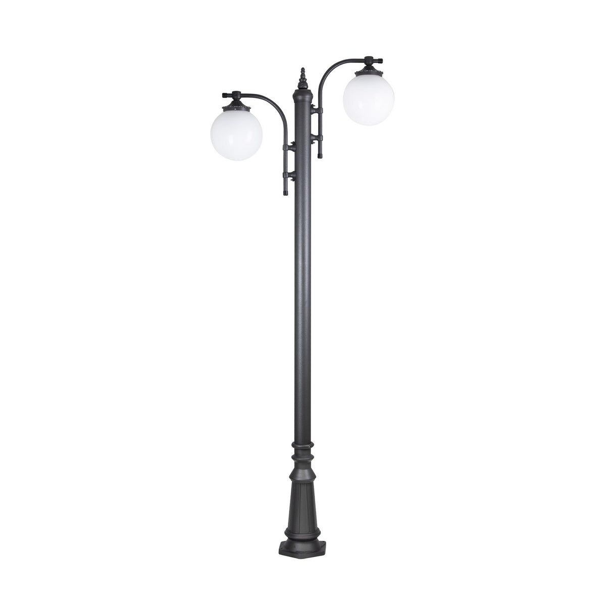 KS Verlichting Mastleuchte Außenlampe Madeira Außenleuchte 2-flammig anthrazit - 8714732715676