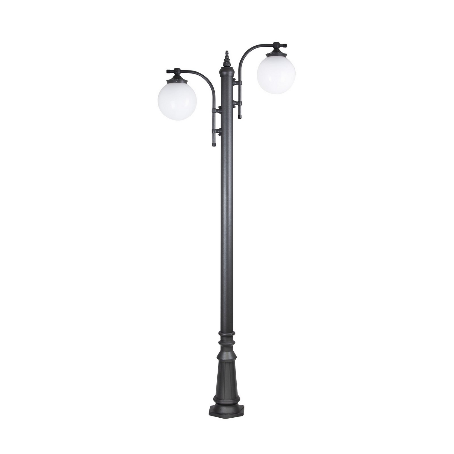 Ks Verlichting Mastleuchte Außenlampe Madeira Außenleuchte 2 Flammig Anthrazit B-Ware - 8714732715676