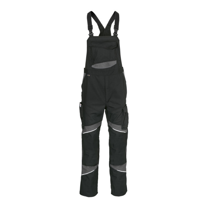 B-Ware Kübler Latzhose Arbeitshose Baumwolle Schwarz Anthrazit Größe 56 Activiq Cotton