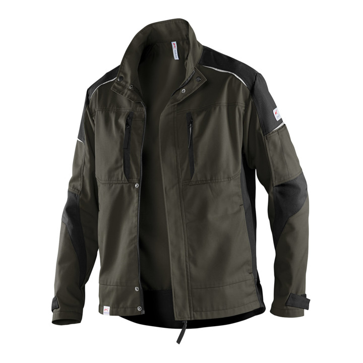 Kübler Jacke Activi Q Arbeitsjacke Größe Xl Form 2346 Seitentaschen Oliv Schwarz B-Ware - 4053813270227