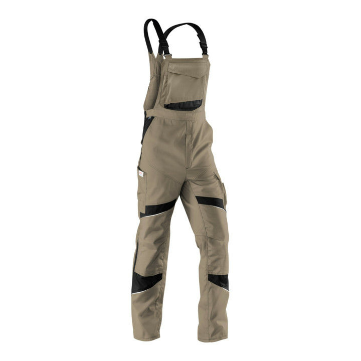 B-Ware Kübler Activi Q Latzhose 3250 Sandbraun/Schwarz Gr. 56 Arbeitshose Hose Latz  - 4053813361529