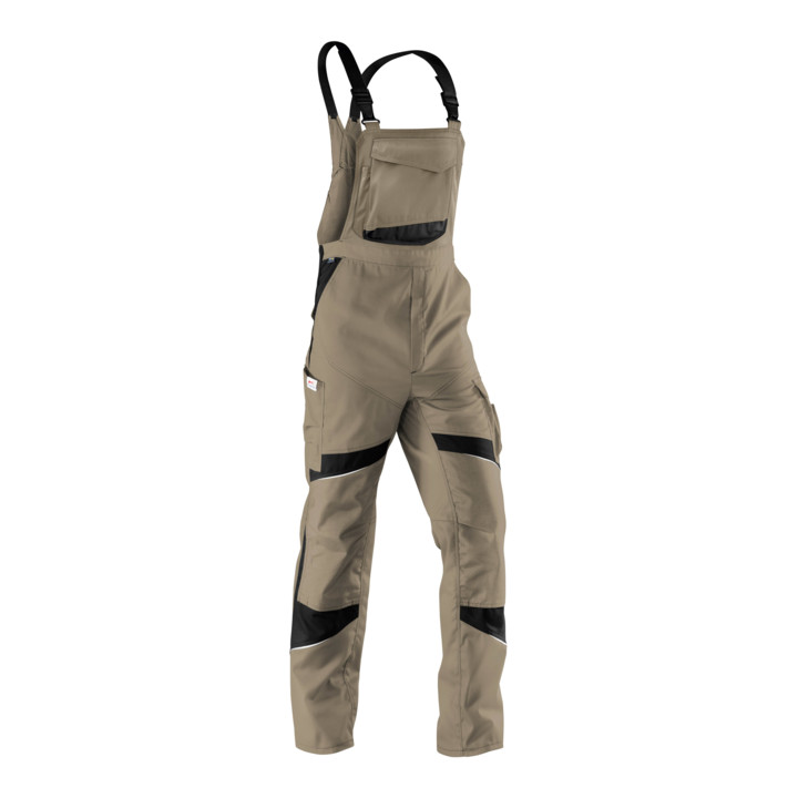 Kübler Latzhose Hose Arbeitshose Sandbraun Schwarz 27 Größe Polyester Baumwolle B-Ware - 4053813361680