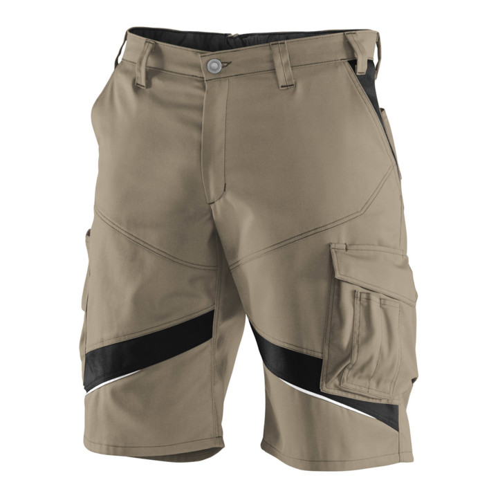 Kübler Shorts Bermudas Arbeitshose Sandbraun Schwarz 50 Kontrasteinsätze B-Ware - 4053813360997
