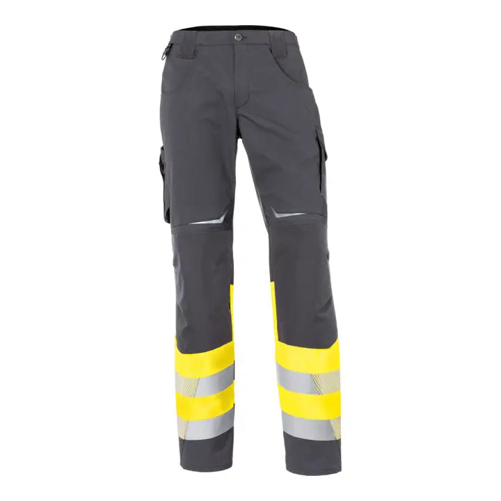 B-Ware Kübler Hose Arbeitshose Warnschutz Warngelb Anthrazit Klasse 1 Form 2208 106 - 4053813503356