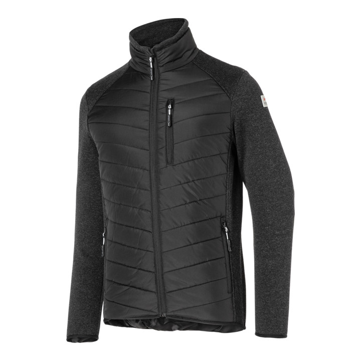 Kübler Hybridjacke Jacke Arbeitsjacke 4 Xl Strickfleece Stepp Schwarz Dunkelgrau B-Ware - 4053813485874