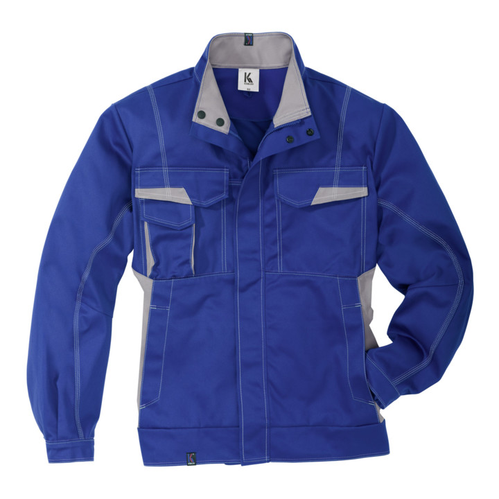 Kübler Jacke Arbeitsjacke Jacke Blau Mittelgrau Größe 62 Baumwolle Polyester B-Ware - 4043849669386