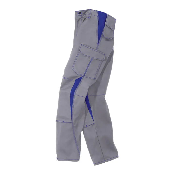 B-Ware Kübler Hose Arbeitshose Image Dress Hose Mittelgrau Kornblumenblau Größe 32 - 4043849676872