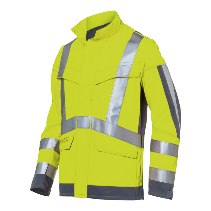 B-Ware Kübler Jacke Blouson Protectiq High Vis Psa 3 Warngelb Anthrazit Form 1394 56