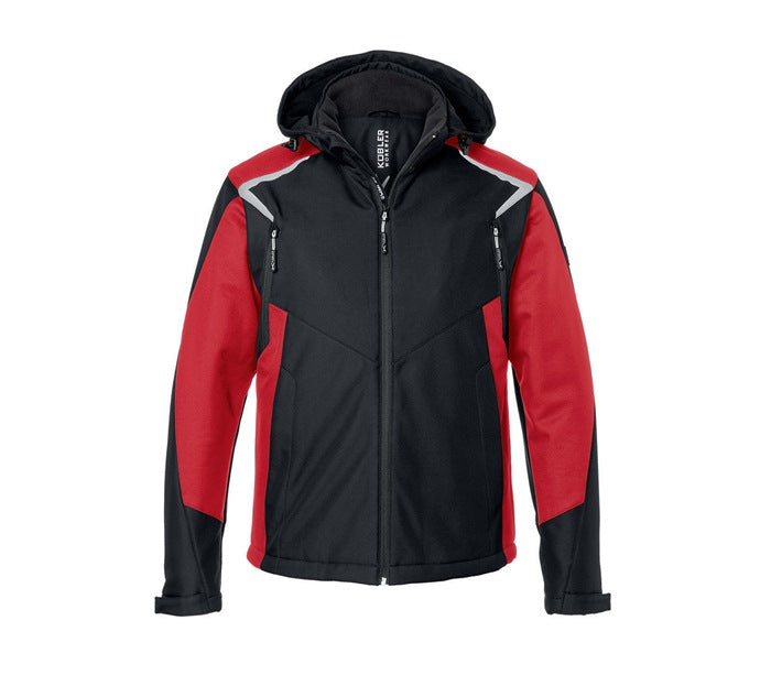 Kübler Jacke Mantel Winter BODYFORCE Softshell schwarz mittelrot Größe L - 4053813480886
