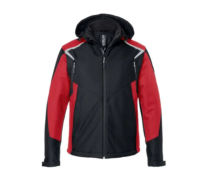 B-Ware Kübler Jacke Mantel Winter Bodyforce Softshell Schwarz Mittelrot Größe L - 4053813480886