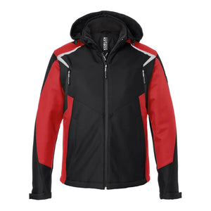B-Ware Kübler Jacke Blouson Winter Softshell Bodyforce 1325 Schwarz Mittelrot Größe Xl