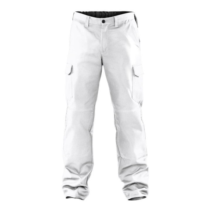 Kübler Hose Arbeitshose Orga Ni Q Hose Weiss Größe 110 Baumwolle Arbeit