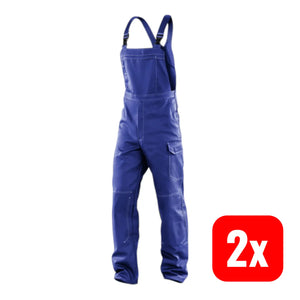 B-Ware Kübler Orga Ni Q Latzhose Arbeitshose Kornblumenblau Größe 28 Overall 2 Stück