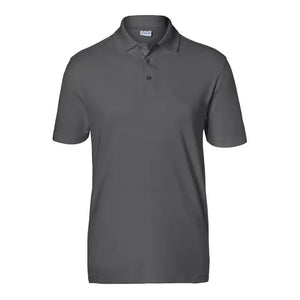 B-Ware Kübler Polo Shirt Poloshirt Anthrazit Kurzarm Strickkragen 3er Knopfleiste Gr Xl