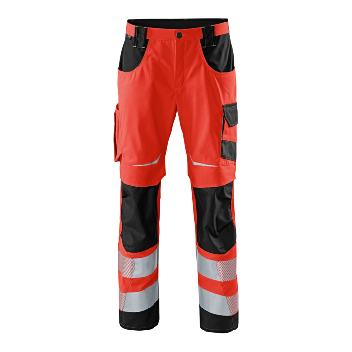 Kübler Psa Reflectiq Hose 2207 Warnrot/Schwarz 24 Warnkleidung Signalkleidung B-Ware - 4053813370859