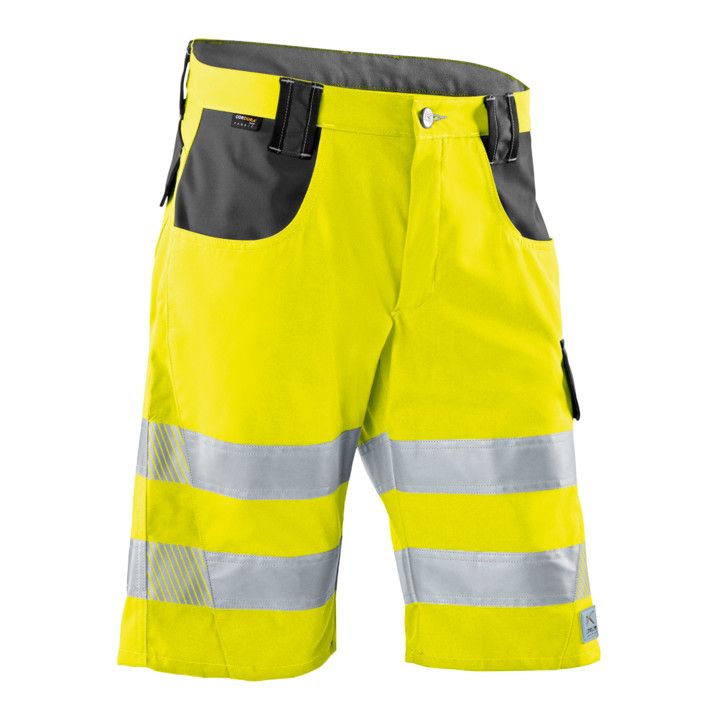 B-Ware Kübler Psa Shorts Arbeitshose Reflectiq Shorts 2307 Warngelb Anthrazit 46 - 4053813368900