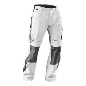 B-Ware Kübler Pulsschlag Hose Arbeitsbekleidung weiss anthrazit Größe 52 Bundhose Damen