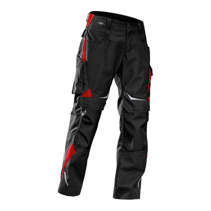Kübler Hose Arbeitshose Pulsschlag schwarz mittelrot Größe 114 Baumwolle76 - 4053813220673