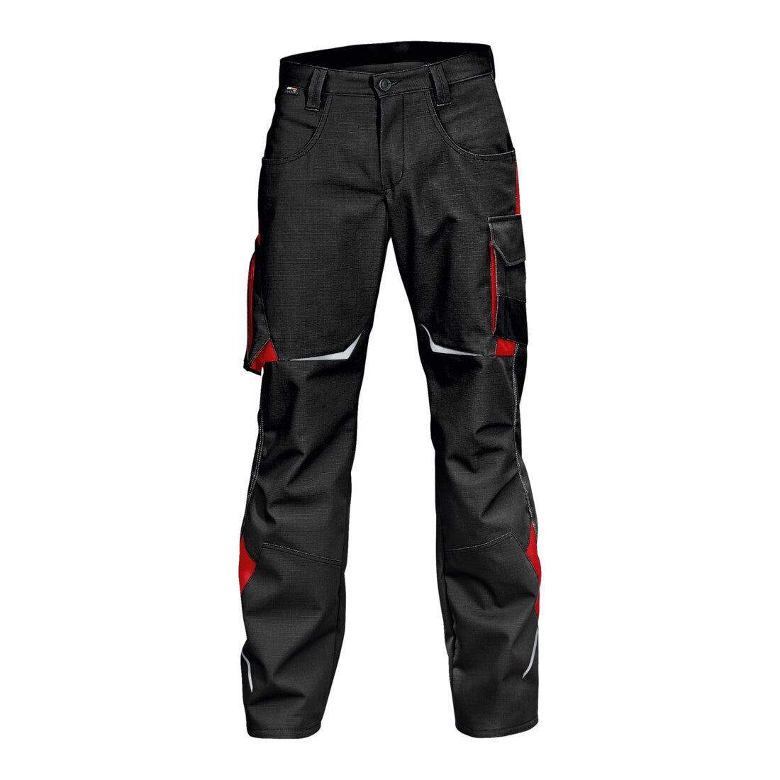 Kübler Hose Arbeitshose Pulsschlag 2424 Schwarz Mittelrot Seitentaschen Größe 56 - 4053813220840
