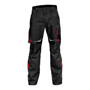 B-Ware Kübler Hose Arbeitshose Pulsschlag 2424 Schwarz Mittelrot Seitentaschen Größe 56