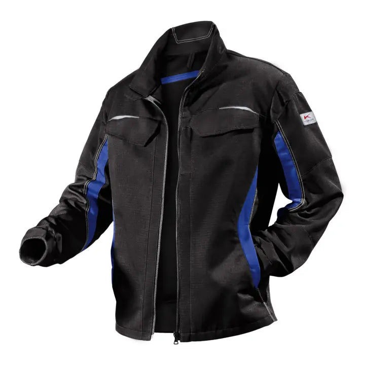B-Ware Kübler Jacke Arbeitsjacke Pulsschlag Schwarz Kornblumenblau Größe 48 - 4053813021669