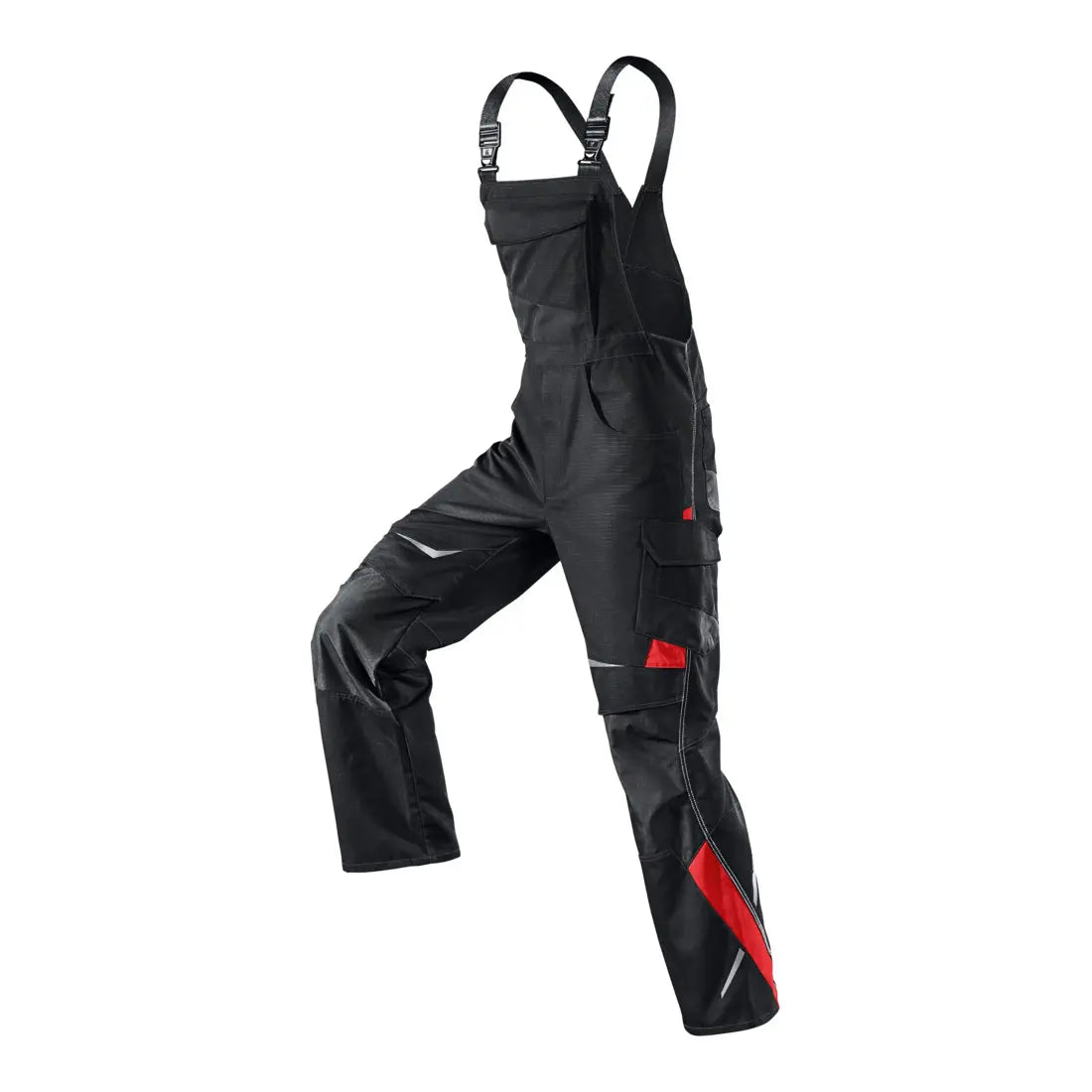 B-Ware Kübler Latzhose Arbeitshose 3324 Pulsschlag Schwarz Mittelrot Größe 29 - 4053813221601