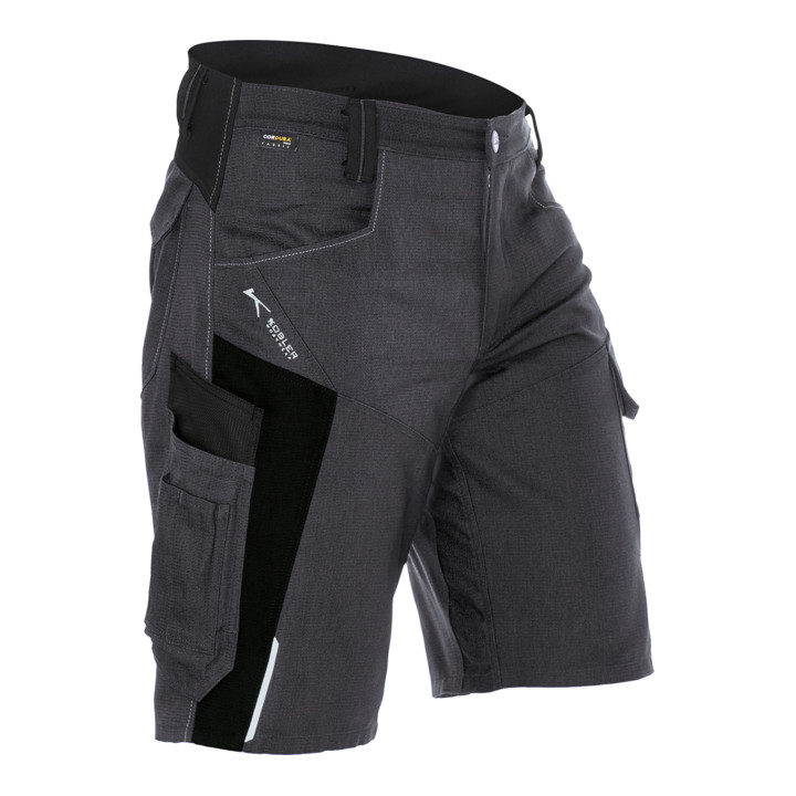 B-Ware Kübler Shorts Hose Bodyforce Anthrazit Schwarz Größe 42 Stretch Cordura Taschen