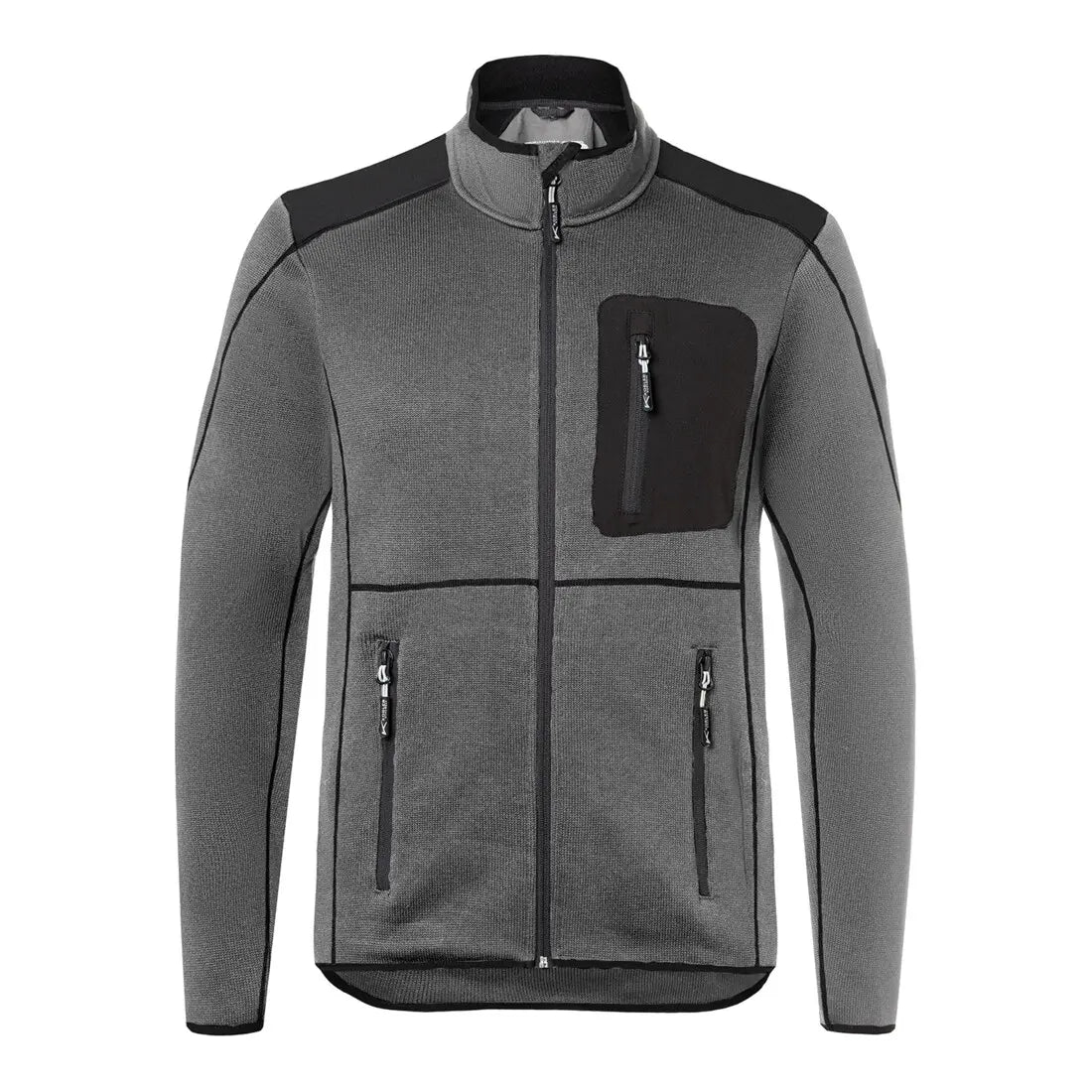 B-Ware Kübler Strickjacke Jacke Cardigan Form 1443 Anthrazit Schwarz Weather Größe M - 4053813615165