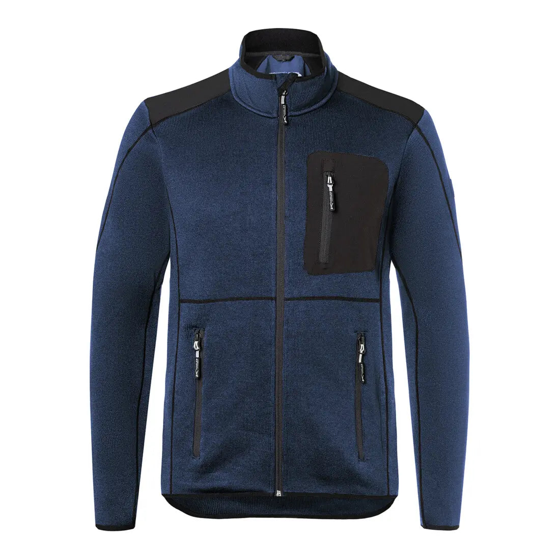 B-Ware Kübler Strickjacke Jacke Dunkelblau Schwarz Weather Form 1443 Polyester Größe M - 4053813614847