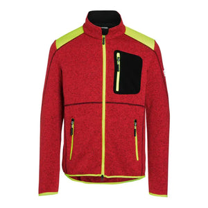 B-Ware Kübler Strickjacke Jacke Forest Light Rot Warngelb Größe L Form 1550 Polyester
