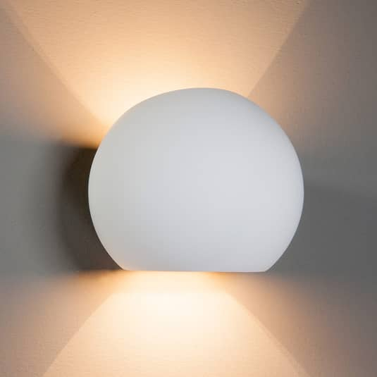 B-Ware Lindby Kugelförmige Gips Halogen Wandleuchte Wandleuchte Deko Wandlicht G9 Elina - 6291105700917