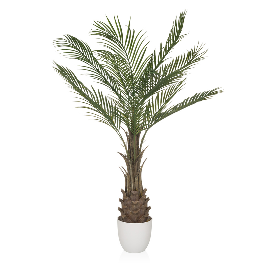Hjh Office Kunstpflanze Kunstbaum Dracaena Palme 120 Cm Grün Pflanze Baum Deko B-Ware - 4064323038498
