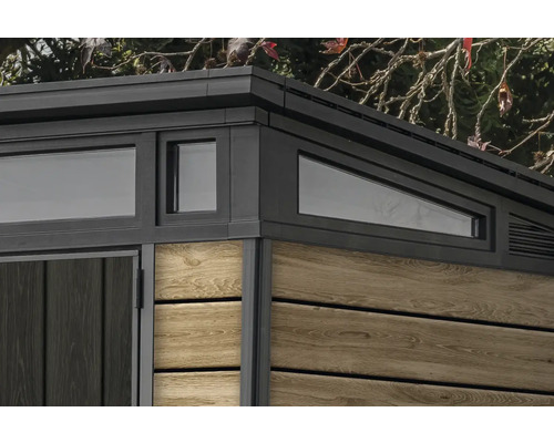 B-Ware Keter Gartenhaus Hütte Häuschen Schuppen Shed Signature Ashwood 279x218cm - 7290112639004