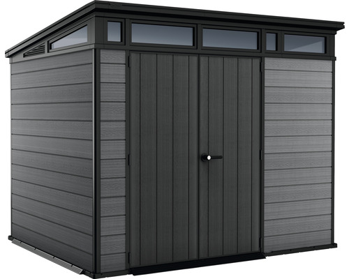 B-Ware Keter Gartenhaus Gerätehaus Cortina 9x7 Inkl. Fußboden Haus Grau 279 X 216 Cm - 4306517614386