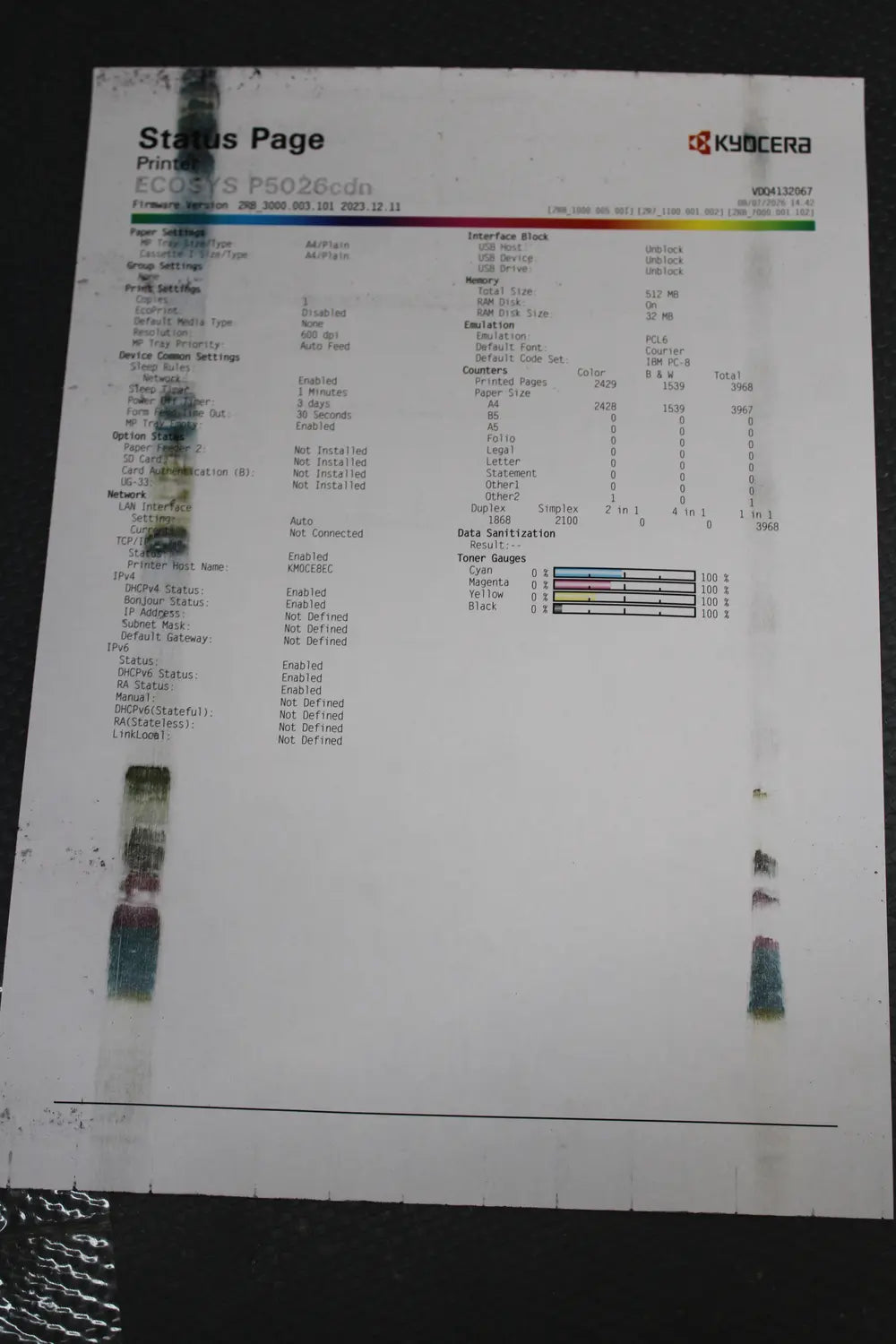 D-Ware Kyocera Ecosys P5026cdn Farblaserdrucker A4 26 S./Min 26 S./Min Defektware - 632983036648