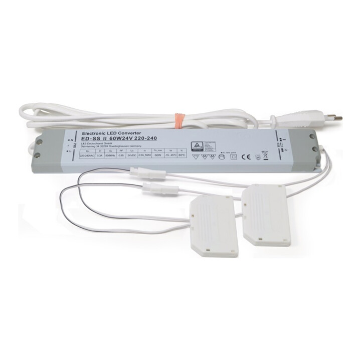 L&S Deutschland Led Konverter Netzteil Transformator 230 V 24 V 60 W 2x6 Fach B-Ware - 4054773030562