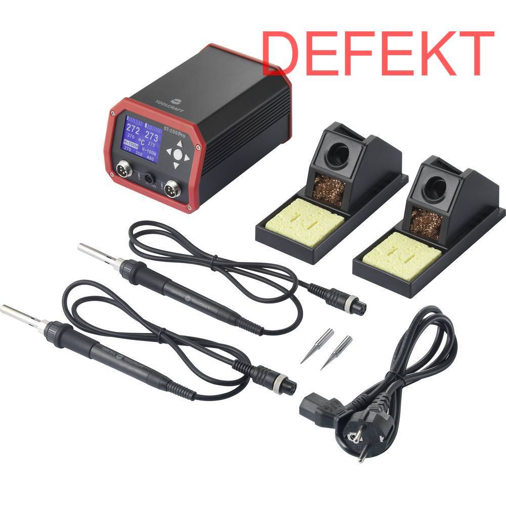 D-Ware Toolcraft St 200 Pro Lötstation 230 W Löt Station Elektrogerät Defektware - 4064161023069