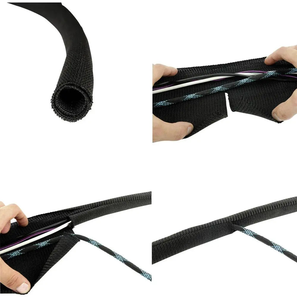 B-Ware Label The Cable Kabelschlauch Kabelkanal Pro Kabel Tube Schlauch Schwarz 25m - 4260162071003