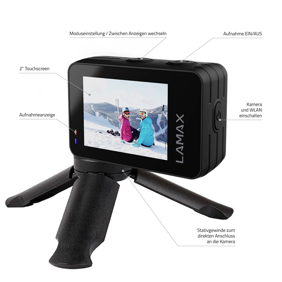 Lamax Action Cam W10.1 Kamera Digitalkamera Multimediakamera 4K 60 DEFEKTWARE - 8594175355550