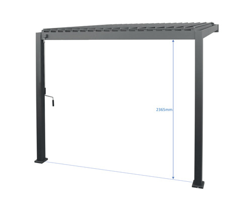 B-Ware Pergola Mit Lamellendach Wandbefestigung Pergolamarkise Wandpavillon